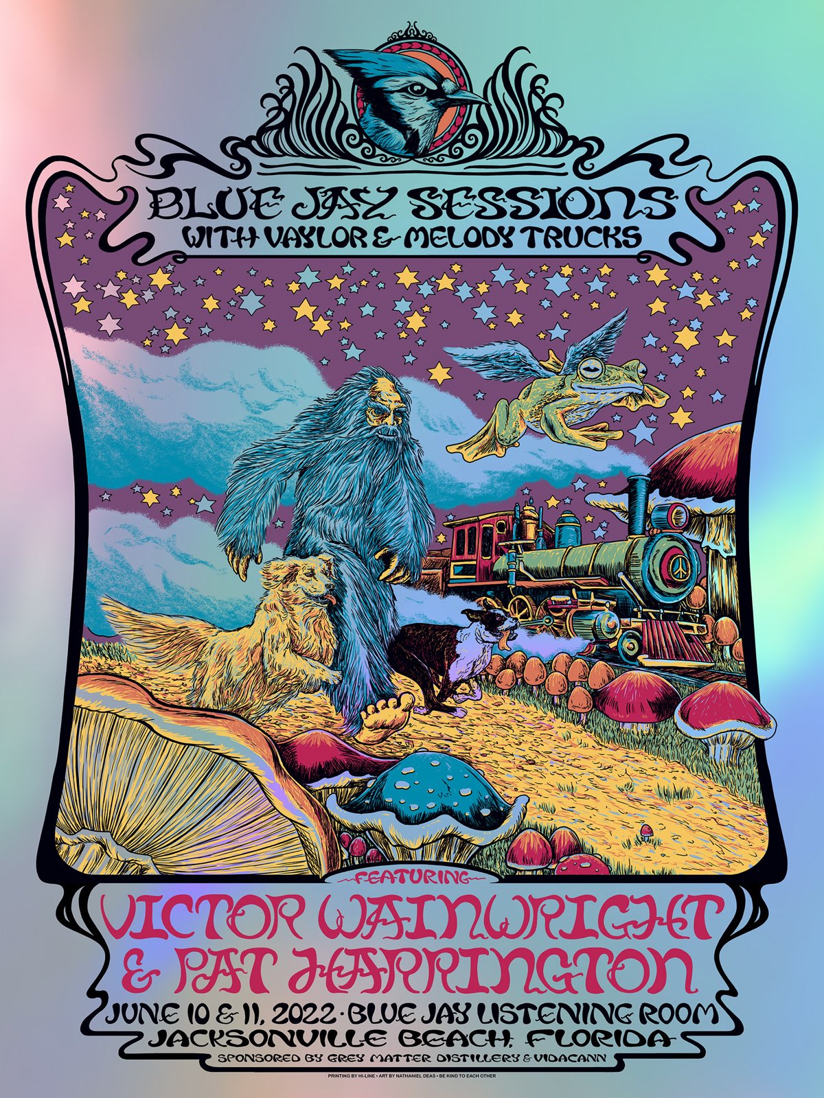 Blue Jay Sessions Poster - Victor Wainwright and Pat Harrington