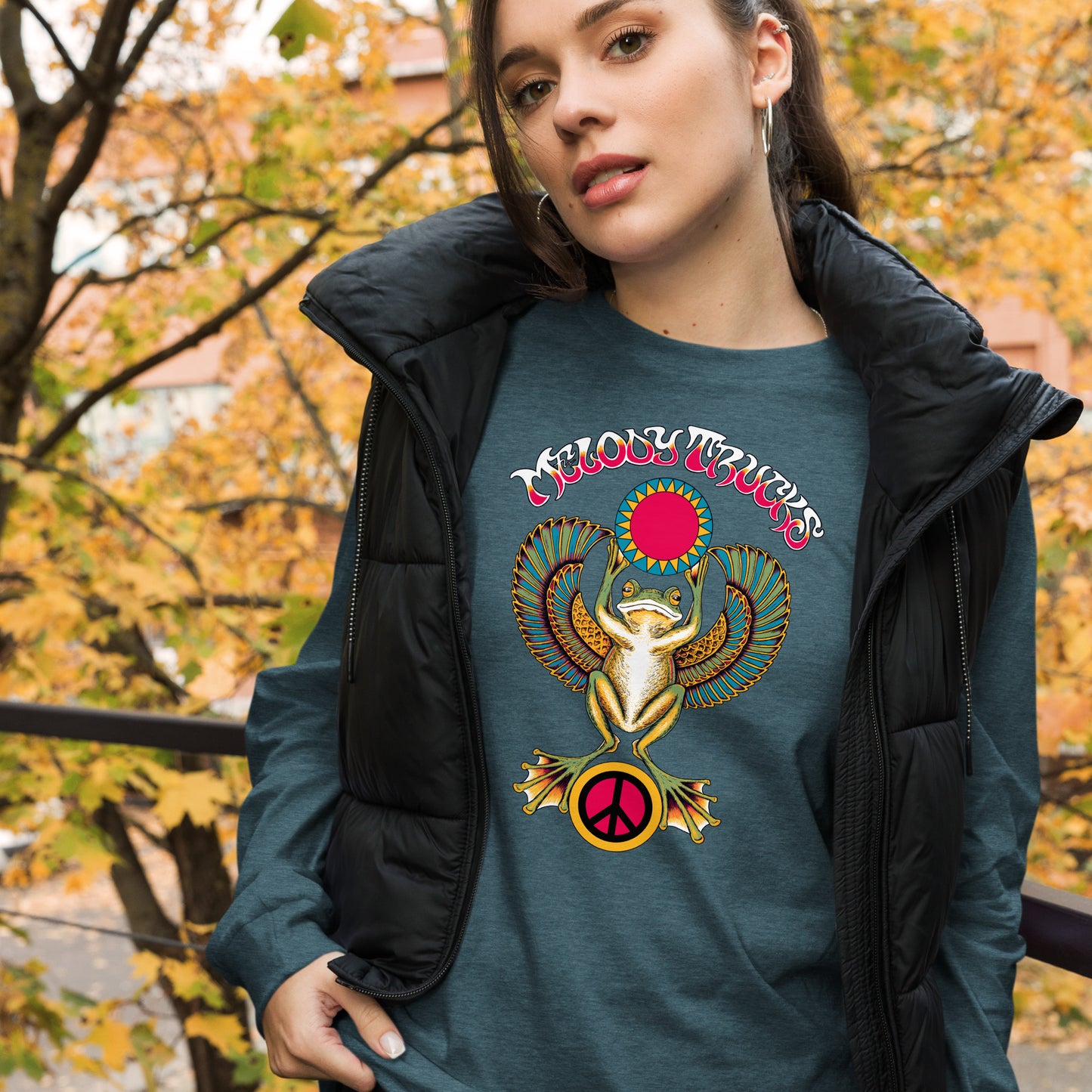 Melody Trucks Scarab Frog Long Sleeve Tee