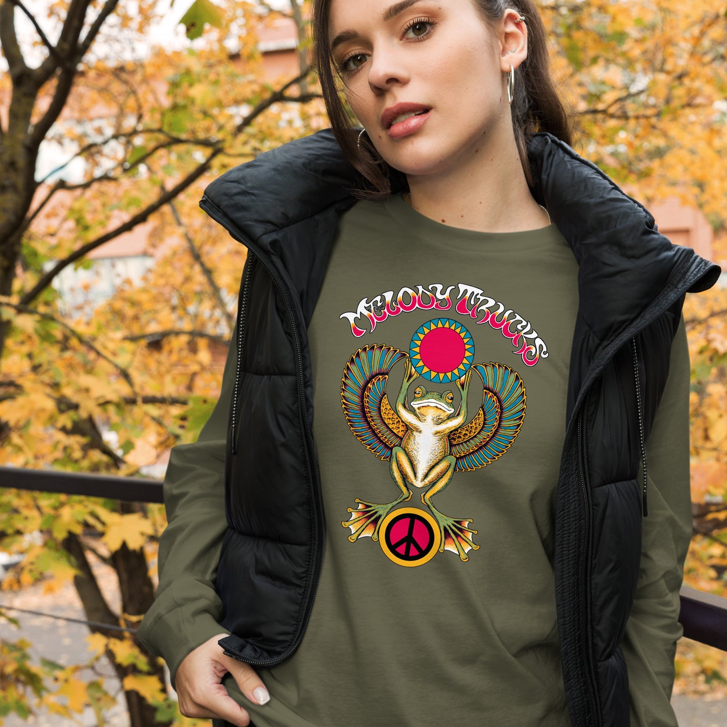 Melody Trucks Scarab Frog Long Sleeve Tee