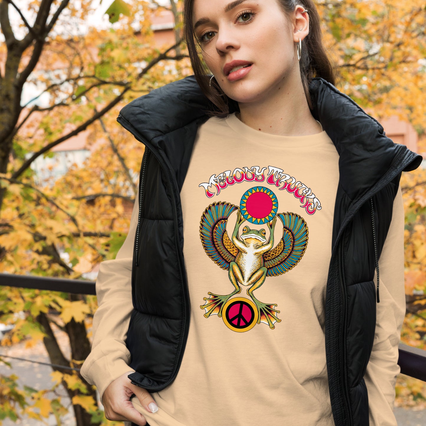 Melody Trucks Scarab Frog Long Sleeve Tee
