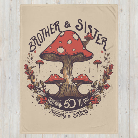 50 Years of Brothers and Sisters Throw Blanket - Designed by Jimmy Rector